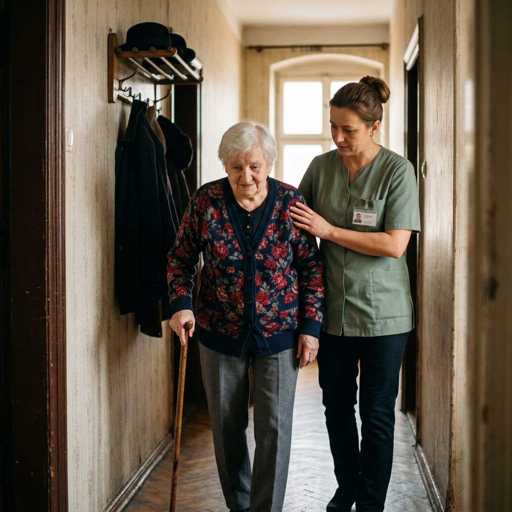 Mama po zawale — 72 godziny od telefonu do opiekunki. Historia pani Ireny z łódzkiego Polesia
