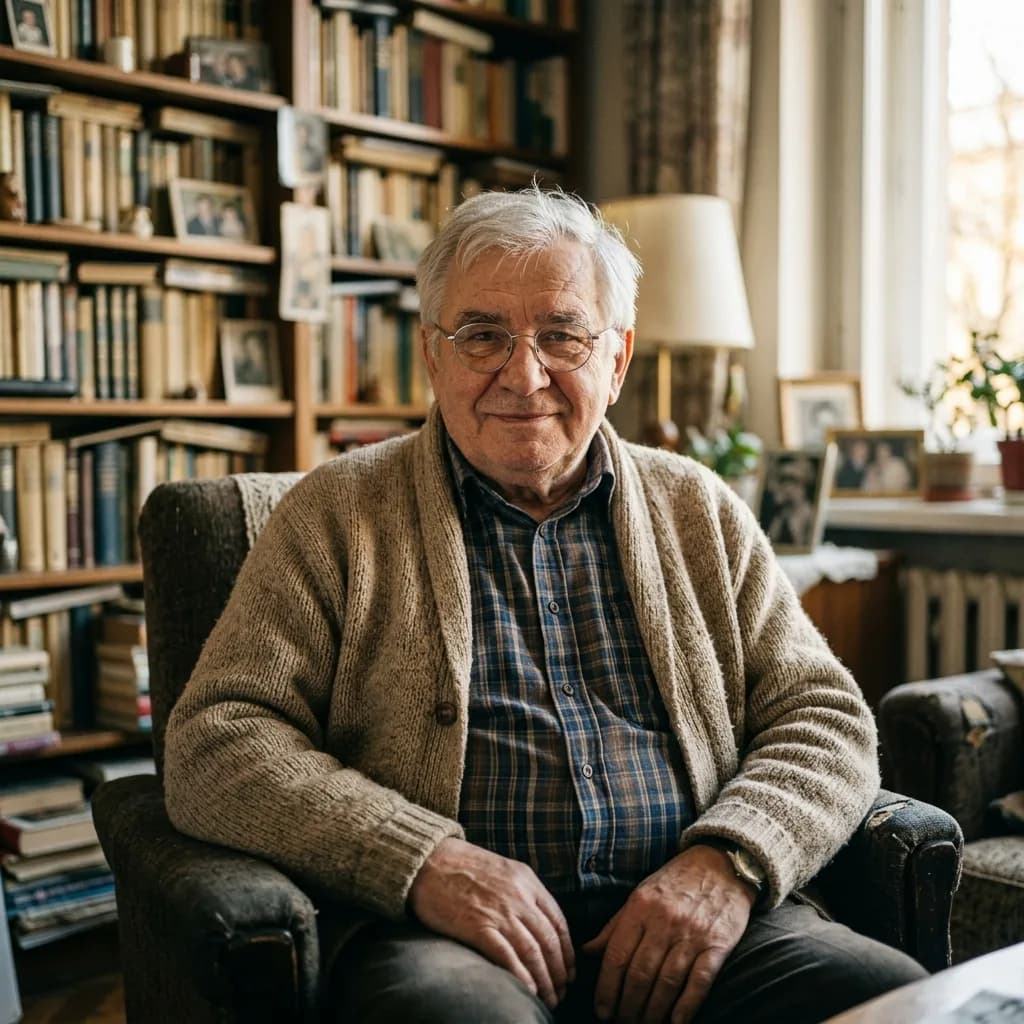 Opieka nad seniorem w Łodzi, gdy syn jest w Stanach — Historia: Pan Mieczysław (76 lat)