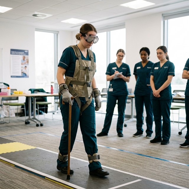 Kombinezon symulujący starość - szkolenie dla opiekunów