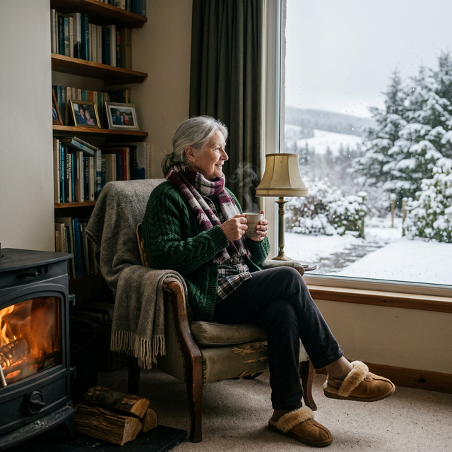 Ubrania dla seniora na zimę. Opieka nad osobami starszymi. Opieka seniora jesiennie.pl